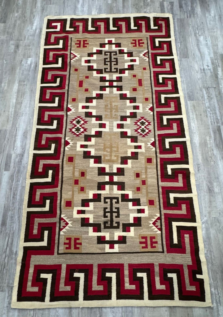 Large Antique Navajo Crystal Rug