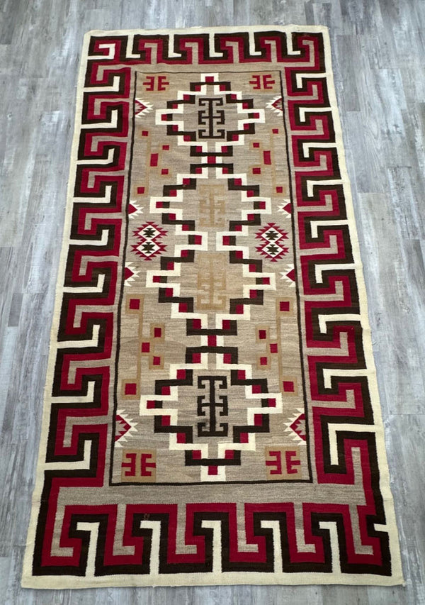 Large Antique Navajo Crystal Rug