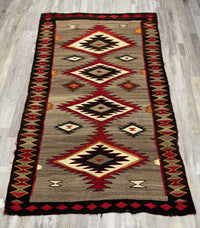 Navajo Red Mesa Outline Rug