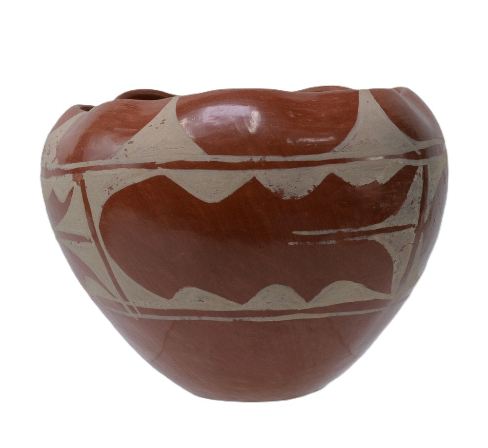 Santo Domingo Redware Pottery Bowl
