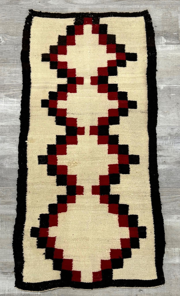 Navajo Rug, Ganado, AZ - Cloud motif