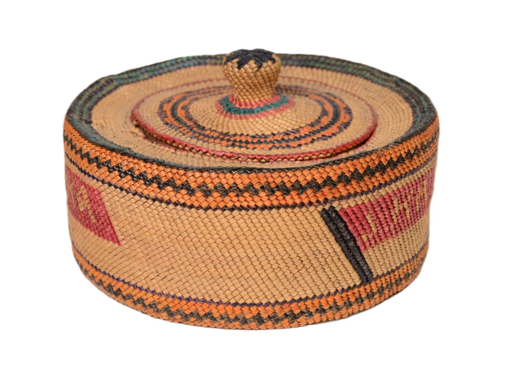 Antique Makah Basket with lid