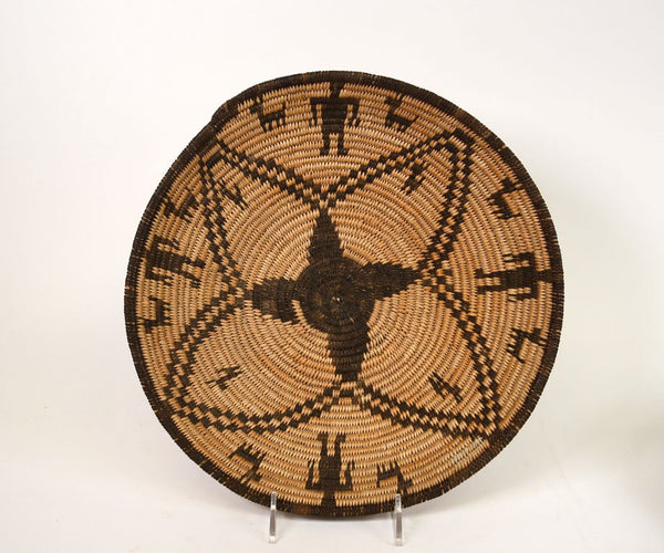 Apache Basketry Tray with Figures
