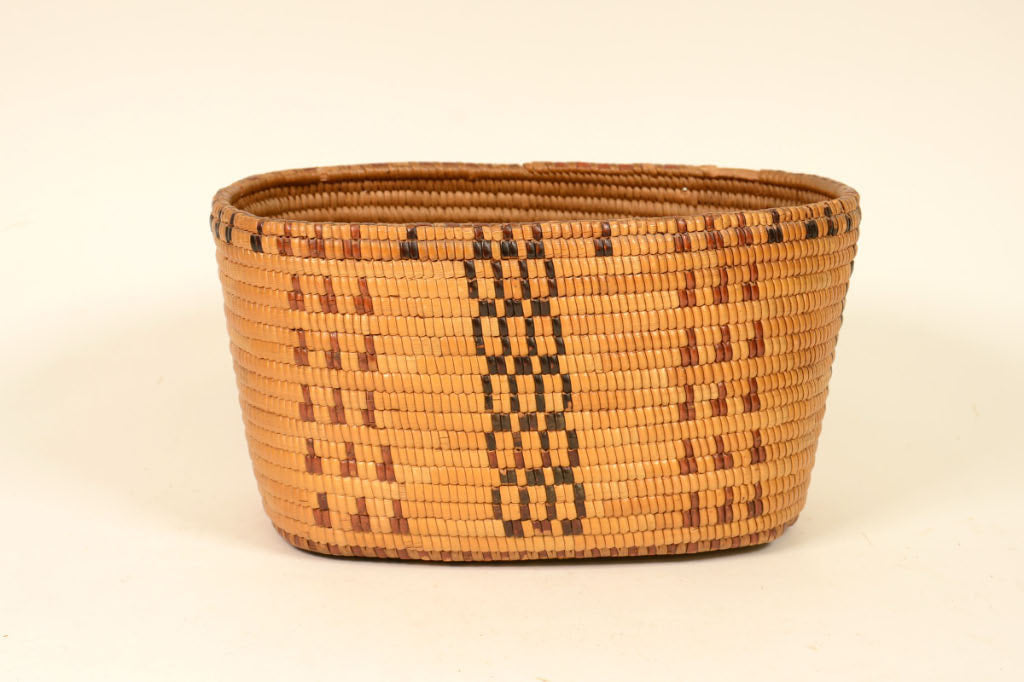 Salish Oval Basket, Thompson River