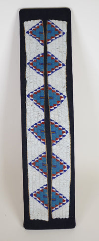 Northern Plains Sinew Sewn Hide Beaded Shirt Strips