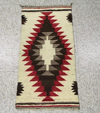 Navajo Gallup Throw Rug with Cloud Motif