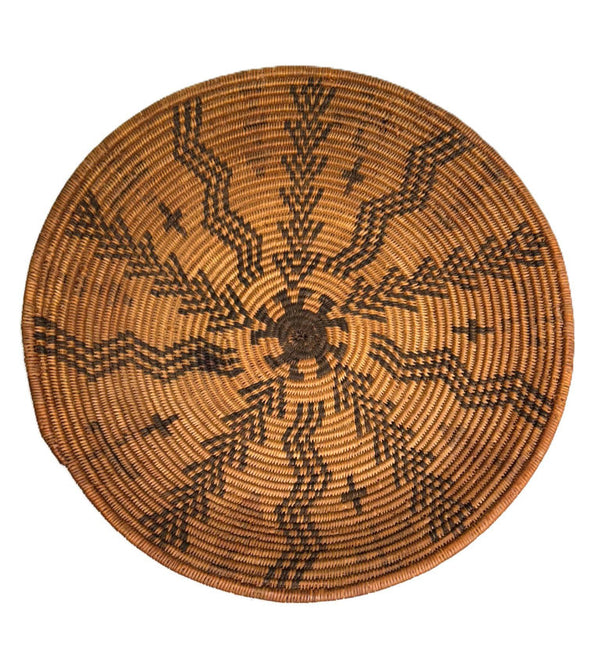 Antique Western Apache Basketry Tray