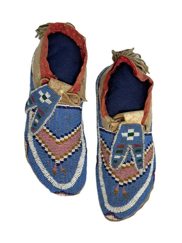 Northern Plains Fully Beaded Moccasins