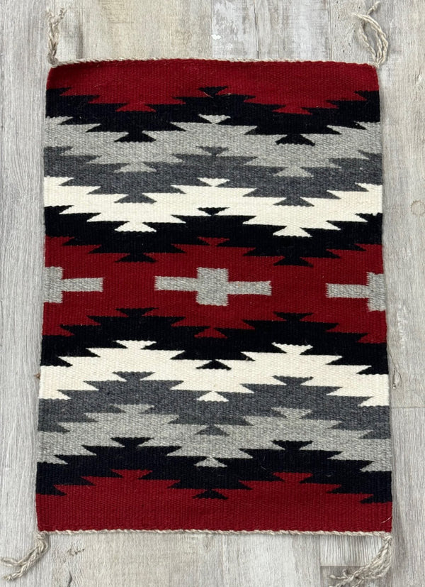 Navajo Rug With Cross Motif