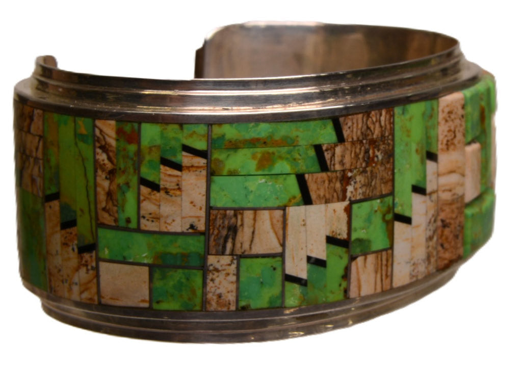 Navajo Channel Inlay Bracelet by Melvin Francis