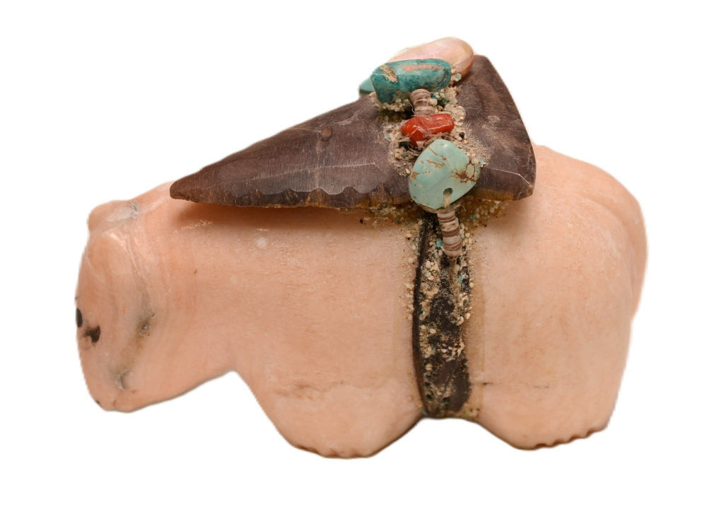 Vintage Large Zuni Bear Fetish by Edna Leki