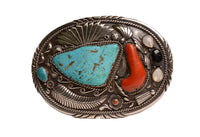Navajo Buckle Stamped MM (Mary Morgan)