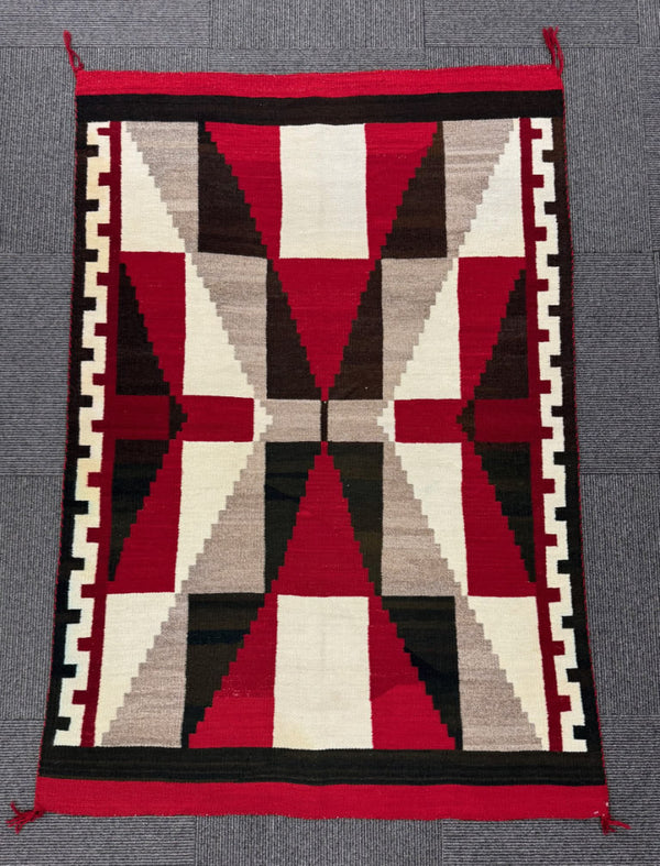 Antique Navajo Red Ganado Rug