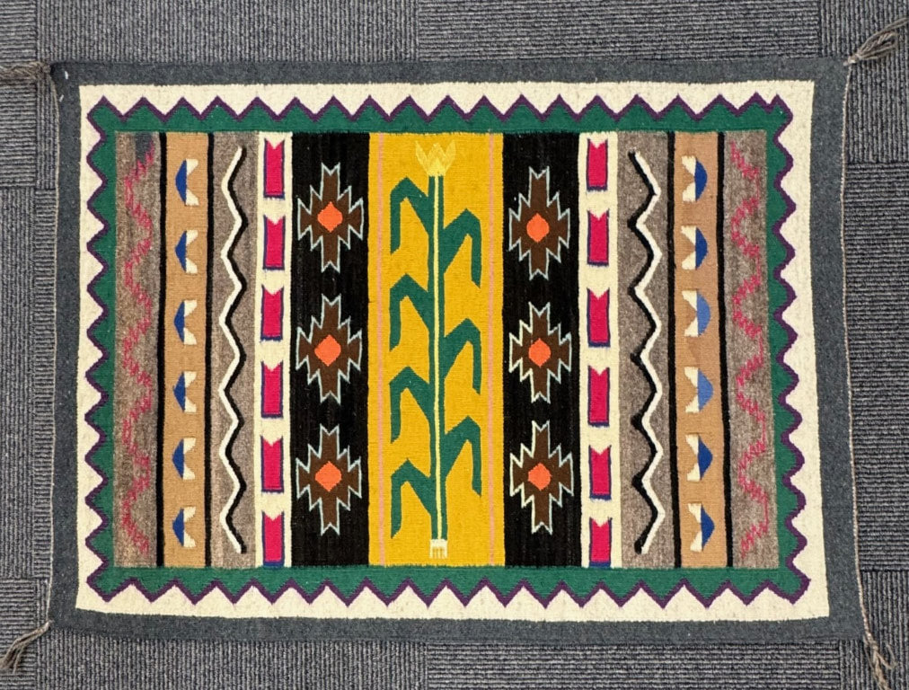 Navajo Corn Stalk Pictorial Rug