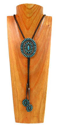 Zuni Cluster Bolo Tie