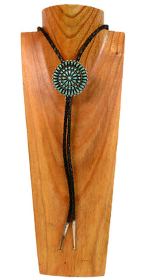 Zuni Cluster Bolo Tie by Bernal Natewa
