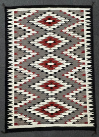 Navajo Klagetoh Rug with Diamonds Motif