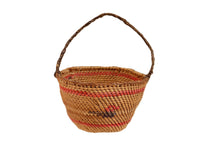 Fine Miniature Makah Basket with bail; 3 Sitting Ducks