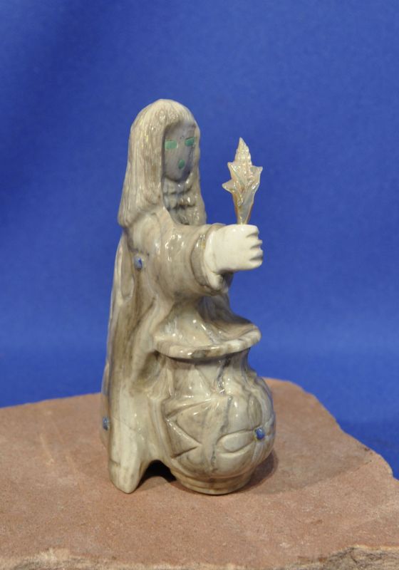 Zuni Fetish by Albert Eustice: Serpentine Priestess