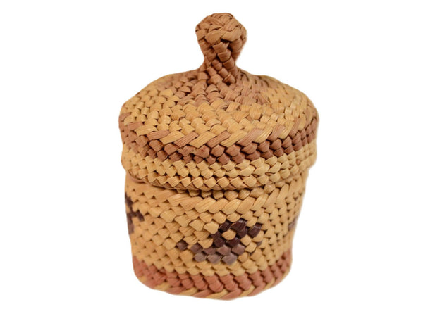 Fine Miniature Makah Basket by Rose Cootes