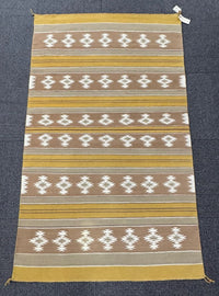 Navajo Classic Revival Gold Tone Rug by "John Dan's Wife near Sweetwater, AZ"