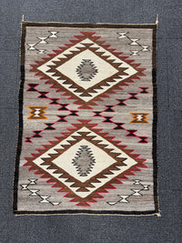 Navajo Red Mesa Outline Rug