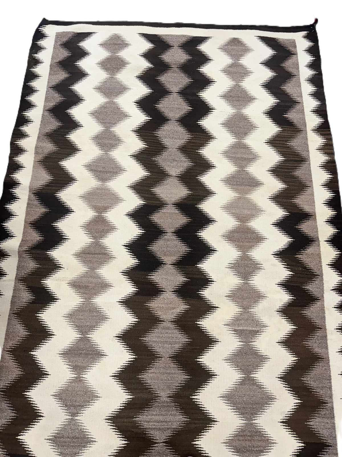 Navajo Large and Heavy Floor Rug with Natural Tones