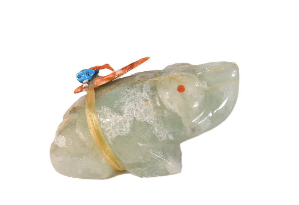 Large Zuni Frog Fetish by Debra Gasper + Ray Tsethlikai (1999) signed