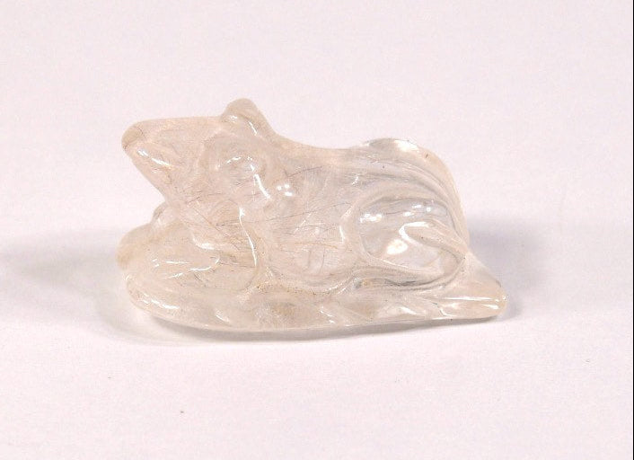 Zuni Fetish Frog by Rutilated Quartz