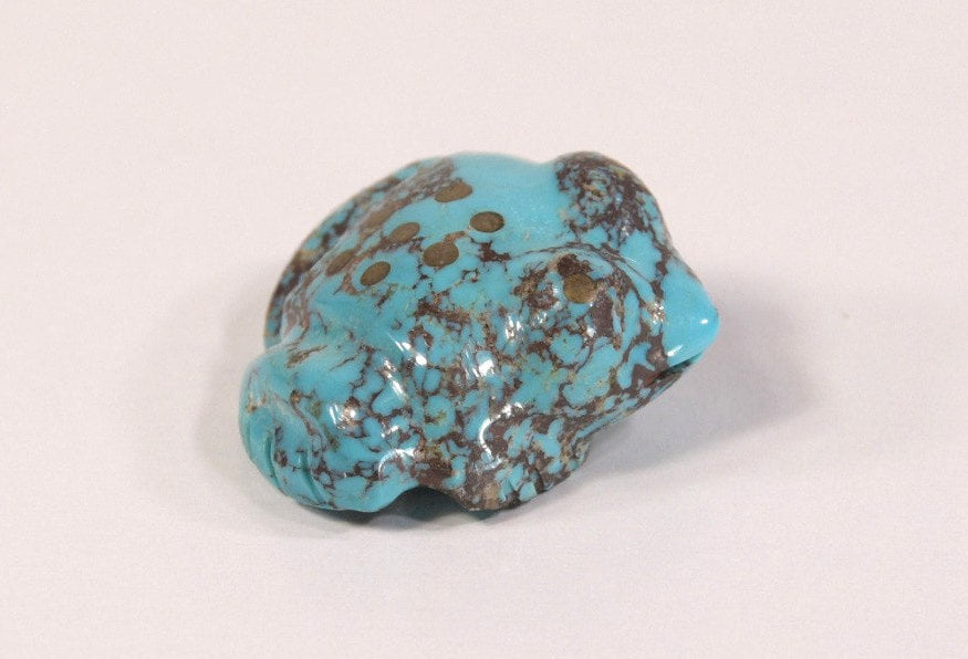 Zuni Turquoise Frog Fetish by Debra Gasper