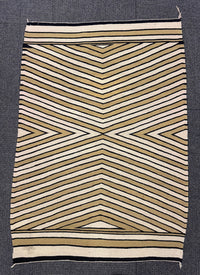 Navajo Rug with Unusual Pattern of Chinle Natural