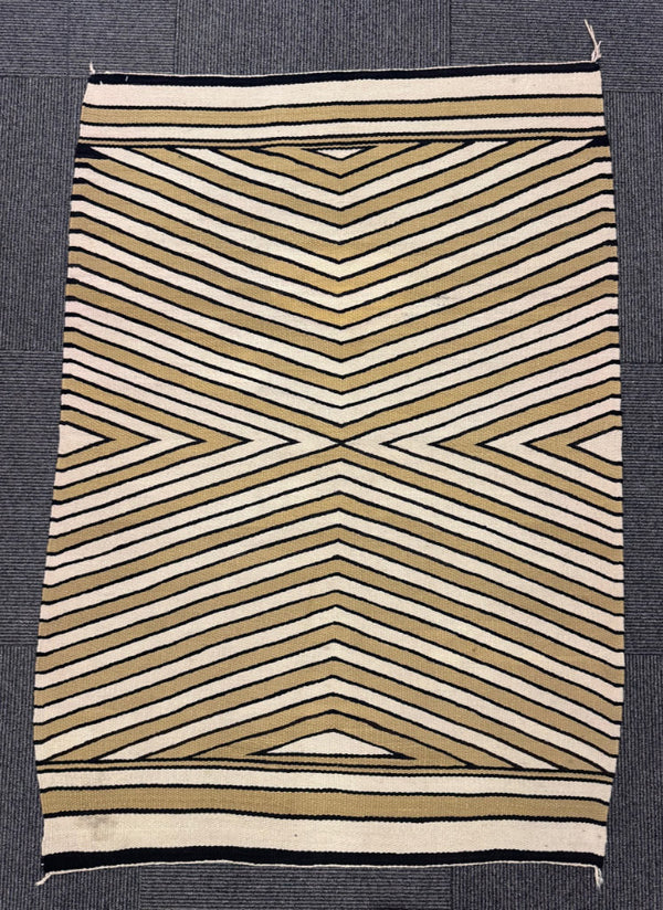 Navajo Rug with Unusual Pattern of Chinle Natural