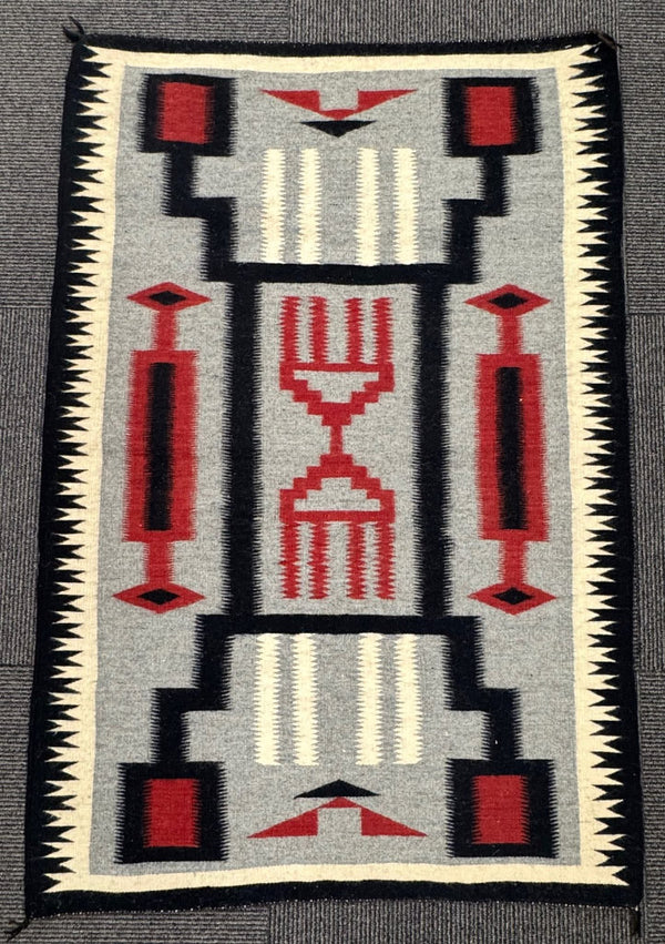 Navajo Crystal Rug with Storm Pattern Design