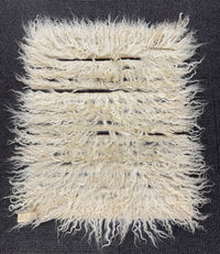 Navajo Weaver Sitting Rug with Tufted Fleece