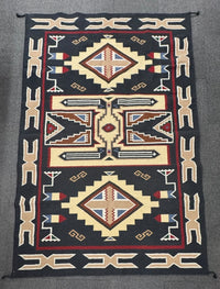 Southwest Area Rug in Style of Navajo Teec Nos Pos Rug
