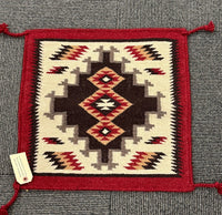 Southwest, Pillow Cover   Non-Navajo Textiles,  White Field, Red Border