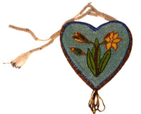 Yakima Beaded Heart Flat Bag with Handle