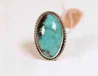 Navajo Sterling Silver and Turquoise Ring Size: 7