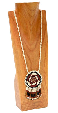 Shoshone or Ute Beaded Medallion  Necklace