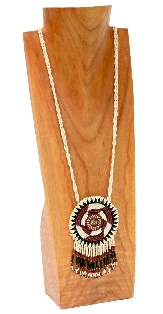 Shoshone or Ute Beaded Medallion  Necklace