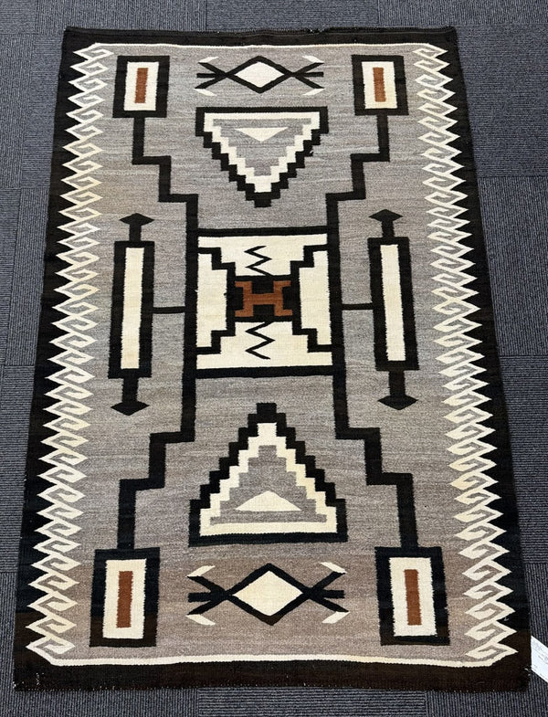 Navajo Crystal Trading Post Storm Pattern Rug by J.B. Moore
