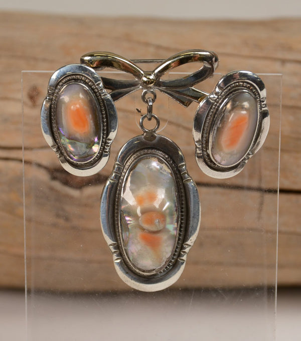 Navajo Jewelry Set; 2 Navajo Earrings and 1 Pendant