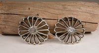 Two Large Navajo Sand Cast Buttons