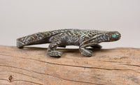 Zuni Green Serpentine Lizard Fetish
