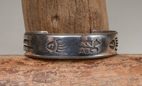 Hopi Overlay Cuff Bracelet by Nathan Fred