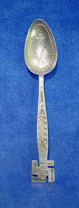 Navajo Spoon with Fine Stamping