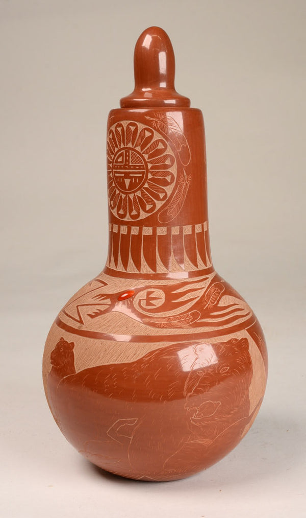 Santa Clara / Sioux Pottery by Elmer Red Starr (1937-2018)