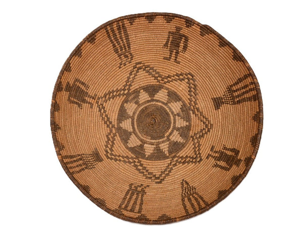 Antique Apache Pictorial Basketry Bowl