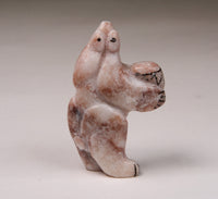 Zuni Fetish Bear with Drum by Rickson Kallestewa