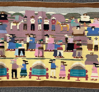 Navajo Pictorial Rug: Hoedown